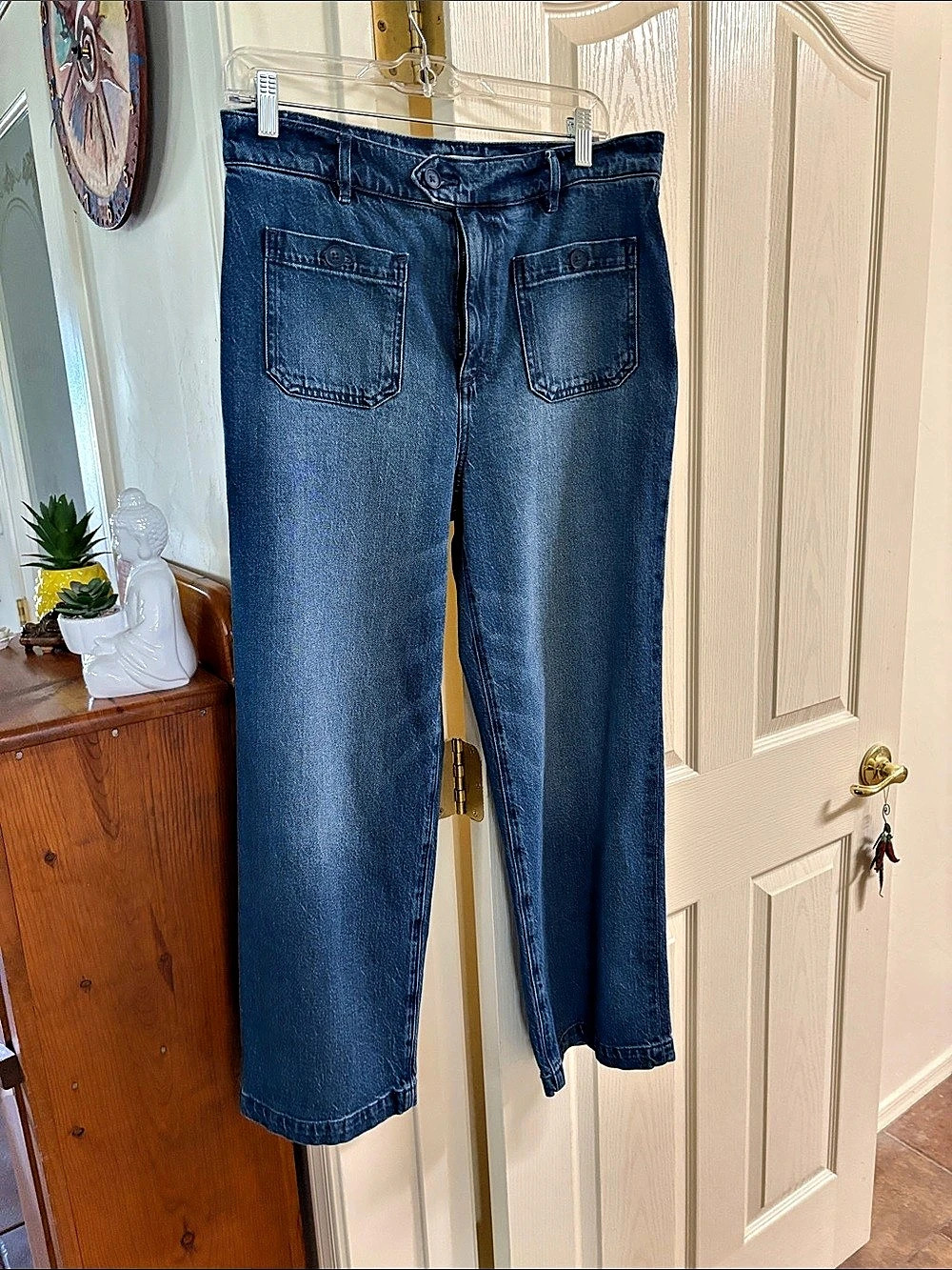 LOFT Straight Leg Jeans Blue Waist 29 (8) Like New